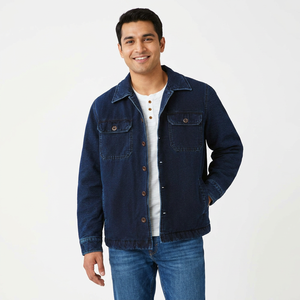 Nouveau Style hommes grande taille haute qualité Denim veste Style décontracté personnalité mode Denim chemise mâle solide bleu couleur - Product Image 1