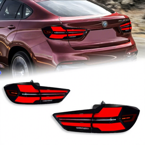 Luces Traseras LED TYPY para BMW X5, Lente Roja, 12V, Actualización Retrofit, Señal de Giro Dinámica, Conjunto de Lámparas Traseras - Product Image 1