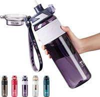 Bouteille d'eau sport en Tritan de 32 oz, sans BPA, qualité alimentaire, anti-fuite, avec poignée et cordon pour la gym et le fitness (vente en gros)