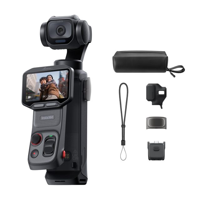 Insta360 Luna Pro 8K Vlogging Camera with Leica Lens Pocket Gimbal Camera 1" 8K Sensor Dual AI Chip Detachable 2" OLED Screen