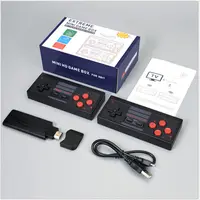 Console de videogame retro mini for nes em 620 jogos, fc620av extreme mini game box 2.4g controle sem fio