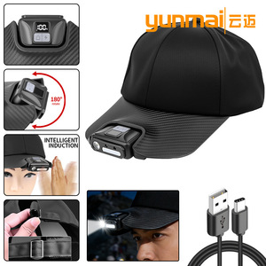 M926 <b>Hat</b> Lamp USB Rechargeable Digital <b>Display</b> LED Fishing Cap Clip Light - Product Image 3