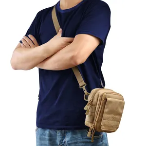 Funda para teléfono táctico portalápices Molle EDC cinturón organizador chaleco accesorio bolsillo herramienta Kit Gadget cintura utilidad bolsa con correa