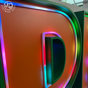 Letrero LED de Neón RGB con Bombillas Tipo Marquee, Certificado CE, Ahorro de Energía, Directo de Fábrica, para Logotipos de Negocios, Escaparates y Exhibición en Tiendas - Product Image 4