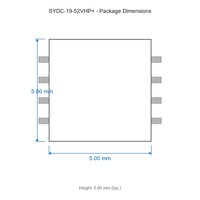 SYDC-19-52VHP+ 30 à 512 MHz -40°C +65°C Électronique grand public IC à large plage de tension