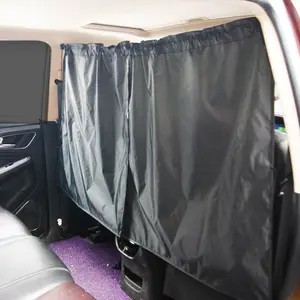 2pcs/set Taxi Car Isolation Curtain Partition Protection Curtain Commercial Vehicle Air Conditioning Sun Shade Privacy Curtain