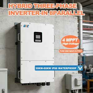 UNC 50kw 3상 온/오프 그리드 하이브리드 인버터 <span class=keywords><strong>380v</strong></span>/400V 4MPPT 150v/200v/250v/300v 8개 병렬 연결 가능 IP65/IP66 RS485/CAN/<span class=keywords><strong>UPS</strong></span>/WiFi - Product Image 3