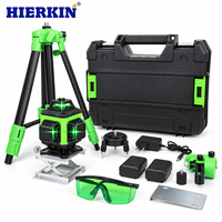 HIERKIN Instrument de nivellement laser professionnel 360 pour la pose de présentoirs, l'installation de rampes et la construction de toitures
