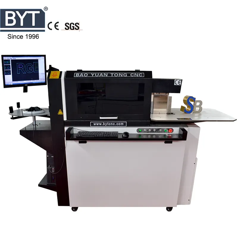 BYT เครื่องดัดตัวอักษรช่อง CNC,เครื่องดัดงอตัวอักษรช่องอลูมิเนียมมัลติฟังก์ชัน Notcher,Flanger