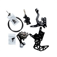 Kit de frein à disque arrière pour Surron Ultra Bee, frein à disque hydraulique en aluminium usiné CNC, kit de freinage amélioré pour vélo électrique tout-terrain