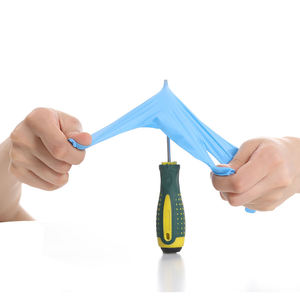Gants d'examen hospitaliers extra épais, gants chirurgicaux stériles, sans poudre, jetables, en vinyle <span class=keywords><strong>bleu</strong></span>. - Product Image 1