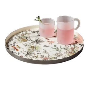 Colorful Printed Design <b>Serving</b> Platter <b>Set</b> Food Platter Tray Platters <b>Set</b> Middle East Ramadan Kitchen <b>Serving</b> <b>Dish</b> Tray - Product Image 1