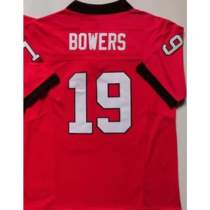 Maillot de football de Géorgie # 1 Branche # 14 Uniformes NCAA à manches courtes pour hommes, cousus, en polyester, modèle Guard, Stockton - Product Image 4