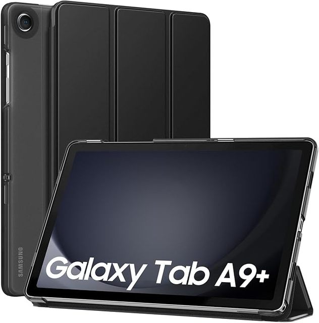 For Samsung for Galaxy Tab A9 Plus 2023 X210 X216 Case with Pen Slot Holder PU Leather Shockproof Trifold Stand and Magnetic Cov