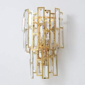 <b>Wall</b> Lights Gold Crystal <b>Wall</b> <b>Sconce</b>, Modern Clear Crystal Bedside <b>Wall</b> Mounted Lamp Decorative <b>Lighting</b> Fixture - Product Image 5