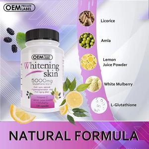 Produits de soin de la peau blanchissants à base de plantes, vente chaude sur <span class=keywords><strong>Amazon</strong></span>, étiquette privée OEM, vitamines pour adultes, capsules anti-âge, réduction des taches brunes - Product Image 2