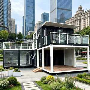 Casa Contenedor Prefabricada de 20 pies, Diseño Moderno Rectangular, Transpirable, Multiusos, para Uso en Villas y Hoteles, Modelo 3D, Garantía de 3 Años - Product Image 2