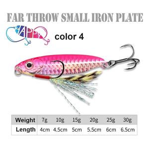 7g à 30g coulée de métal jigging bassbait eau salée gabarit leurre de pêche appâts artificiels pêche à la traîne <span class=keywords><strong>Action</strong></span> pêche gabarit cuillères - Product Image 3