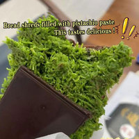 Entrega Directa de Fábrica OEM Chocolate Dulce Halal de Dubái 55g, Pasta de Pistacho y Avellana Hecha a Mano con Trozos, en Caja