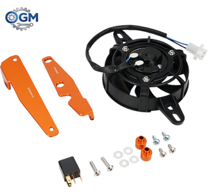 Kit de radiateur hybride en aluminium OGM avec ventilateur et garantie d'un an pour 250 300 <span class=keywords><strong>350</strong></span> 450 500 EXC F XC-W XC-F <span class=keywords><strong>SXF</strong></span> <span class=keywords><strong>2017</strong></span>-2023 - Product Image 1