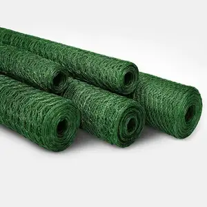 Leadwalking Mild Steel Wire Material PVC Coated Rose Gold Chicken Wire Manufacturing China 5-50m Length Poultry Hex Netting