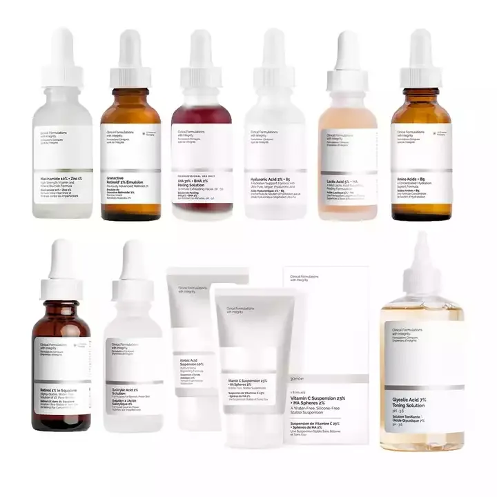 Niacinamide 10% Zinc 1% Hyaluronic Acid B5 Alpha Arbutin prasmanan asli cairan Wanita 3 tahun OEM ODM Label pribadi 100g 5 buah