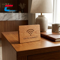 Conecta a Todos a Wi-Fi en Segundos: Placa de Madera NFC para Conexión Wi-Fi con Etiqueta Inteligente NFC en Pared/Mesa