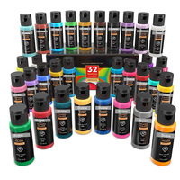 Peinture à la main pour enfants et tout-petits, qualité supérieure, 40 couleurs vives, Non toxique, tempérament, diy