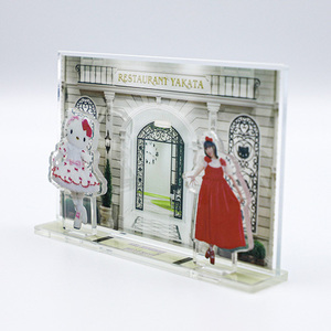 Wholesale Custom Acrylic 3D Lenticular Standing Desktop <b>Ornaments</b> Film Movie Characters Products for Fans Collection - Product Image 4