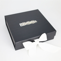Emballage de boîte à aimant rigide pliable en papier de carton de taille personnalisée Boîte cadeau magnétique pliante de luxe avec couvercle magnétique