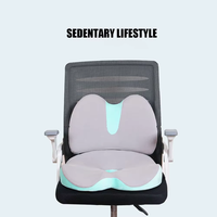 Coussin de siège ergonomique en mousse à mémoire de forme, soutien orthopédique du coccyx pour chaise de bureau, voiture, soulagement des douleurs sciatiques et dorsales