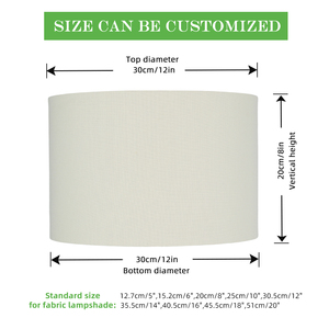 <span class=keywords><strong>Paralume</strong></span> Cilindrico LED 30 Cm, Eco-Sostenibile, Forma a Tamburo, Copertura Luminosa Moderna - Product Image 2