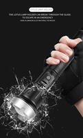 Lampe torche tactique industrielle super lumineuse XHP360 à 36 cœurs améliorée, étanche IP68, 7 modes, zoom, rechargeable par USB