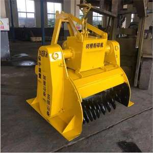 فرشاة زراعية للحدائق الزراعية آلة قشر الخشب آلة استصلاح القفار آلة قشر الغابات توجيه زلق - Product Image 3