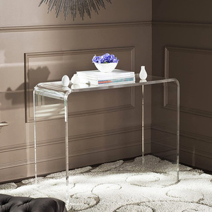 Bàn trang điểm Acrylic hiện đại bán buôn Bàn máy tính giá rẻ cho phòng ngủ hoặc phòng tắm rõ ràng bên Vanity cho ăn uống - Product Image 2