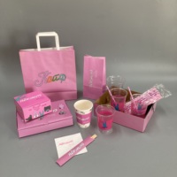 Boîte à biscuits biodégradable à emporter avec fenêtre, boîte à pâtisserie personnalisée, emballage jetable de qualité alimentaire pour beignets avec séparateurs