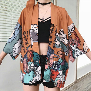 Harajuku Kawaii camisa <span class=keywords><strong>japonesa</strong></span> Streetwear traje <span class=keywords><strong>Kimono</strong></span> Cardigan mujer Yukata Japón estilo <span class=keywords><strong>blusa</strong></span> - Product Image 4