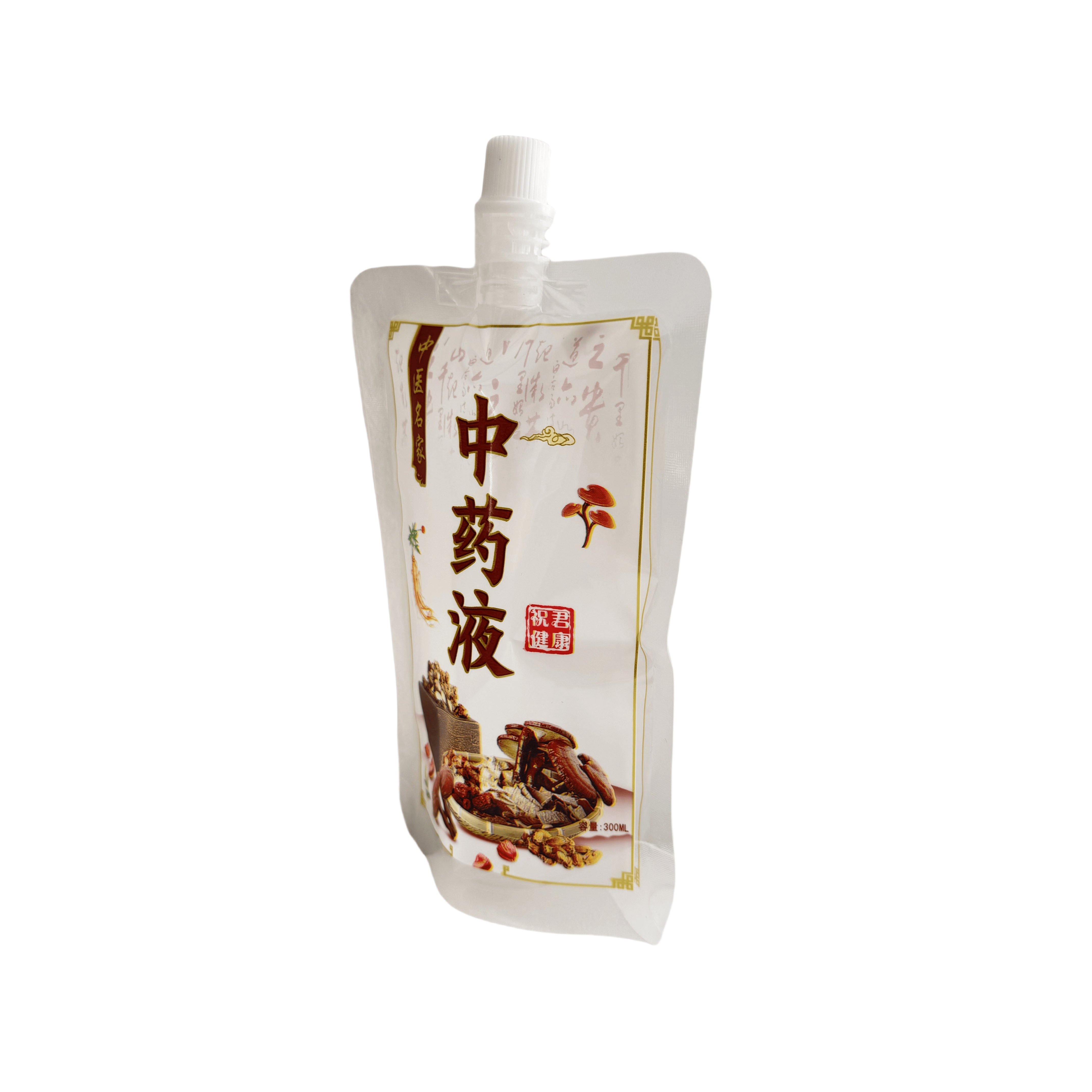 Wholesale Disposable Portable Custom Juice Pouch Liquid Tea Nozzle Bag Drink Bag Stand up Spout Pouch for Canned Food