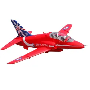 FMS Bae Hawk 80mm EDF Red Arrow PNP RC Jet Plane sans Reflex V2 Scale Details LED Lights Full Flaps and Retracts