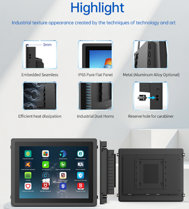 Écran tactile industriel haute luminosité 1000 nits, 12-21,5 pouces, protection frontale IP65, montage mural intégré pour kiosque OEM - Product Image 3