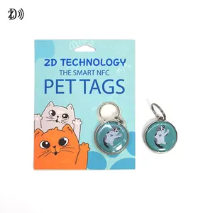 Hot Selling Pet Sleutelhanger Pakket Rfid Tag Blister Custom Uw Logo Nfc Sleutelhanger Verpakking