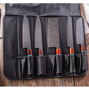 Cuchillo de Chef para Rebanar de Acero de Damasco con Mango de Ébano VG10 Forjado y Afilado, Cuchillo de Cocina para Comercio Exterior Transfronterizo - Product Image 2