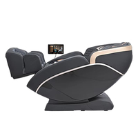 Fauteuil de massage moderne de luxe en cuir, inclinable 4D avec fonction zéro gravité, massage complet du corps, chauffage et massage des pieds