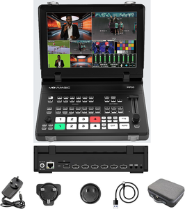 MF10 Movmagic 10.<strong>1</strong> Inch Screen <strong>5</strong>-Channel 4K60Hz Video Switcher with 8-Layer for <strong>Splitters</strong> Metal Construction HD <strong>Inputs</strong> - Product Image 1