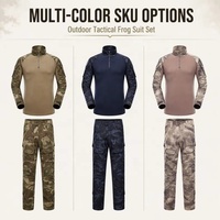 Ensemble de tenue de camouflage tactique à manches longues pour adultes, chasse, camping, OEM ODM personnalisé, ISO CE