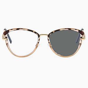 Gafas de Sol de Moda 2025 con Logotipo Personalizado, Gafas de Ojo de Gato para Mujer, Monturas de Aleación Fotocromáticas, Gafas Fotocromáticas Anti Luz Azul - Product Image 2