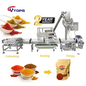 10g 50g 100g 500g 1000g 2000g Screw Auger Filler Dosing Dispenser Dry Fine Spice Coffee Flour Powder Packing Filling Machine