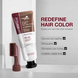 Karseell Crème <span class=keywords><strong>de</strong></span> coloration pour cheveux Maca 6-EN-1 Crème <span class=keywords><strong>de</strong></span> coloration pour cheveux châtains pour salon professionnel - Product Image 3