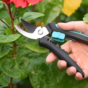 Professional Garden Tool Heavy Duty Hand Pruner Carbon Steel Blade Garden Branch Bypass Pruner Shear