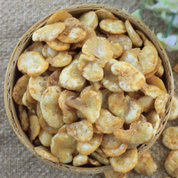 Snacks de haricots fava salés semi-doux, faibles en gras, certifiés BRC, en vrac, sains et savoureux